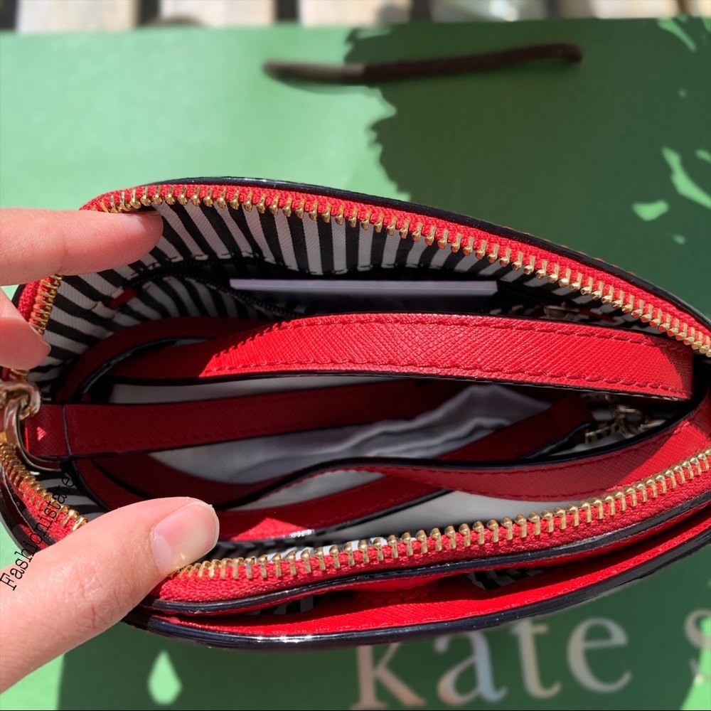 Kate spade Cameron Hilli crossbody leather red - Picture 3 of 5